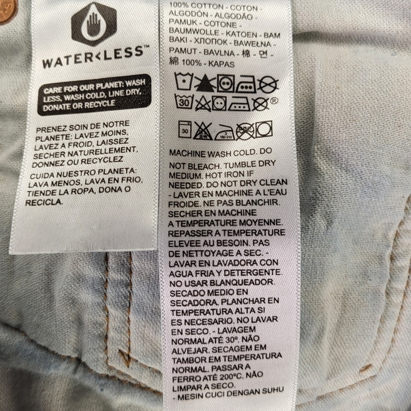 Levi's 501 Original Straight Leg Button Fly Denim Jeans size 38x30 in Dark Wash - Picture 7 of 7